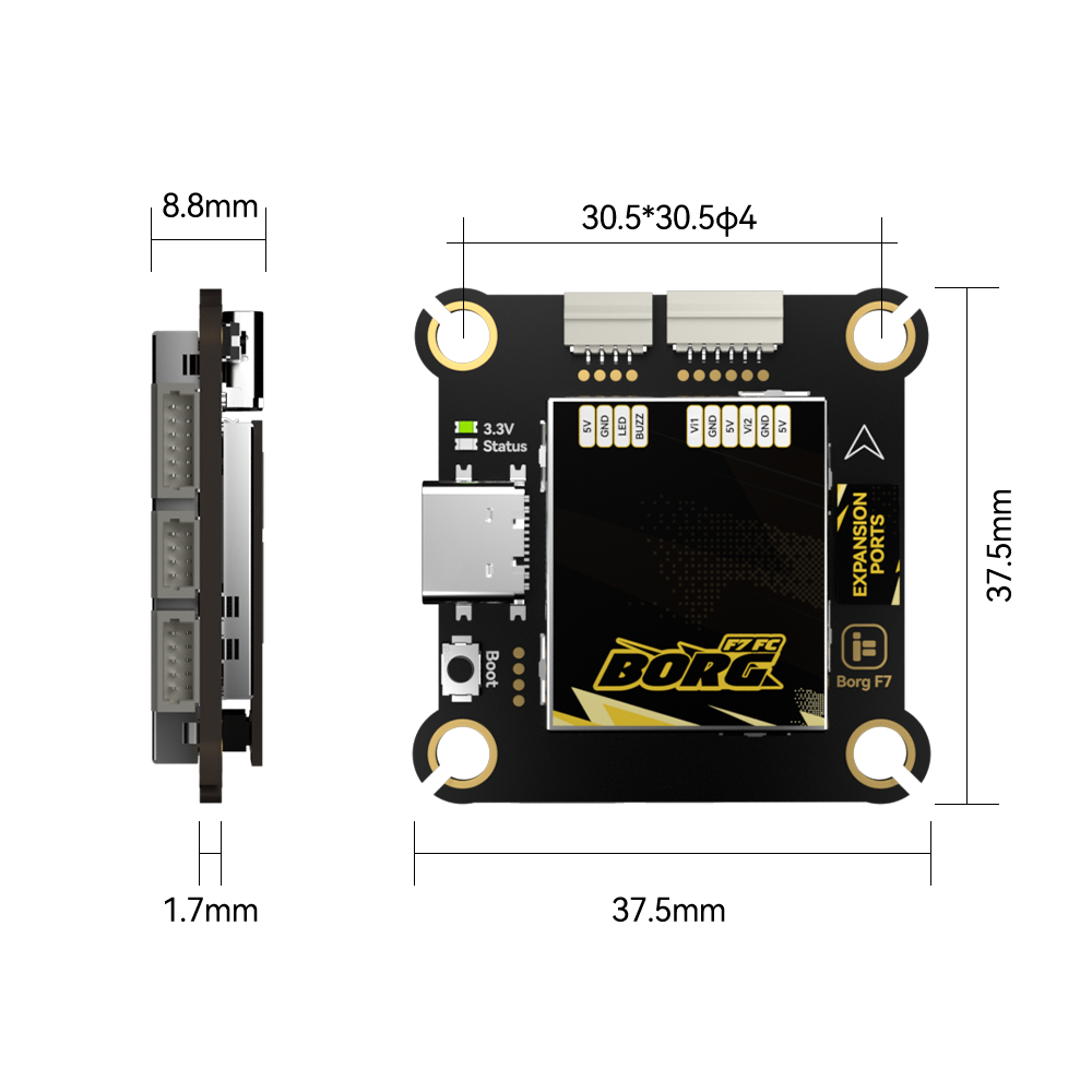 IFlight Borg F7 + Borg 60 ESC  – Fpv Flight Controller F7 Stack 60A Bewertung und Preis